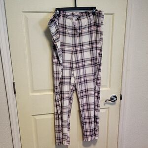 Plaid Patterned Pants